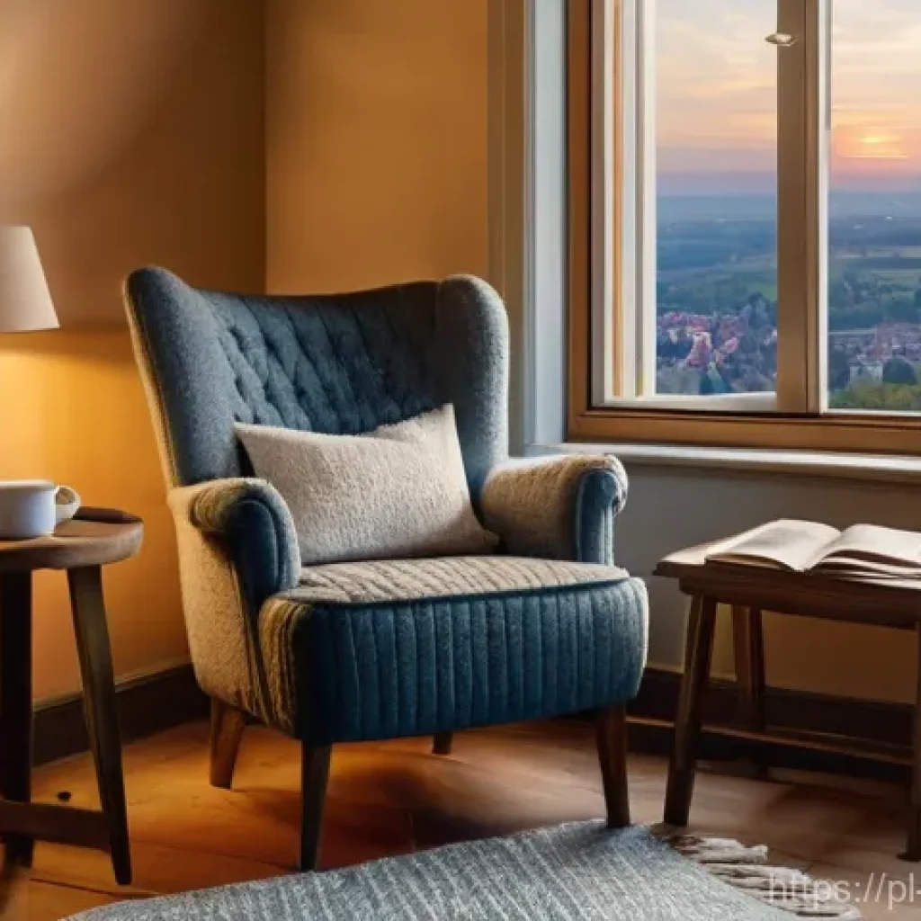 효과적인 아침 독서 루틴 만들기 - **Prompt:** A cozy and inviting reading nook bathed in the warm, soft glow of early morning light. A...