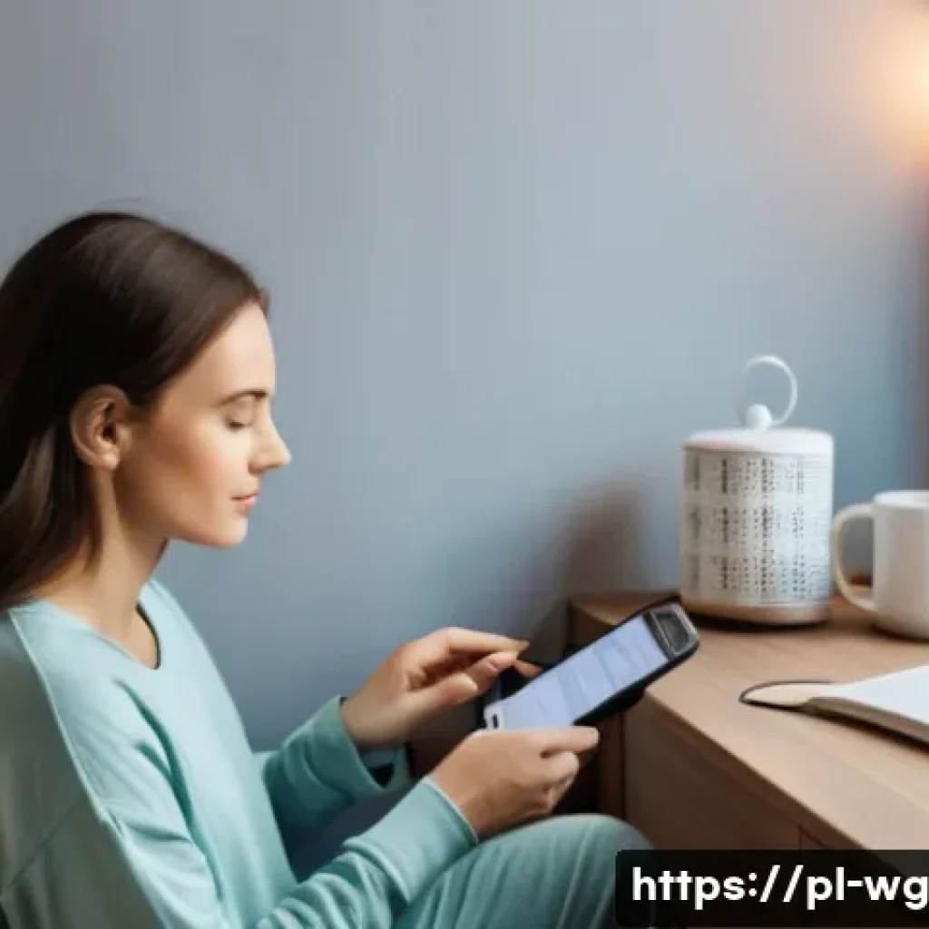 아침 루틴 최적화를 위한 목표 추적 방법 - A cozy, modern bedroom scene in a Polish apartment at dawn, featuring a young adult woman writing a ...